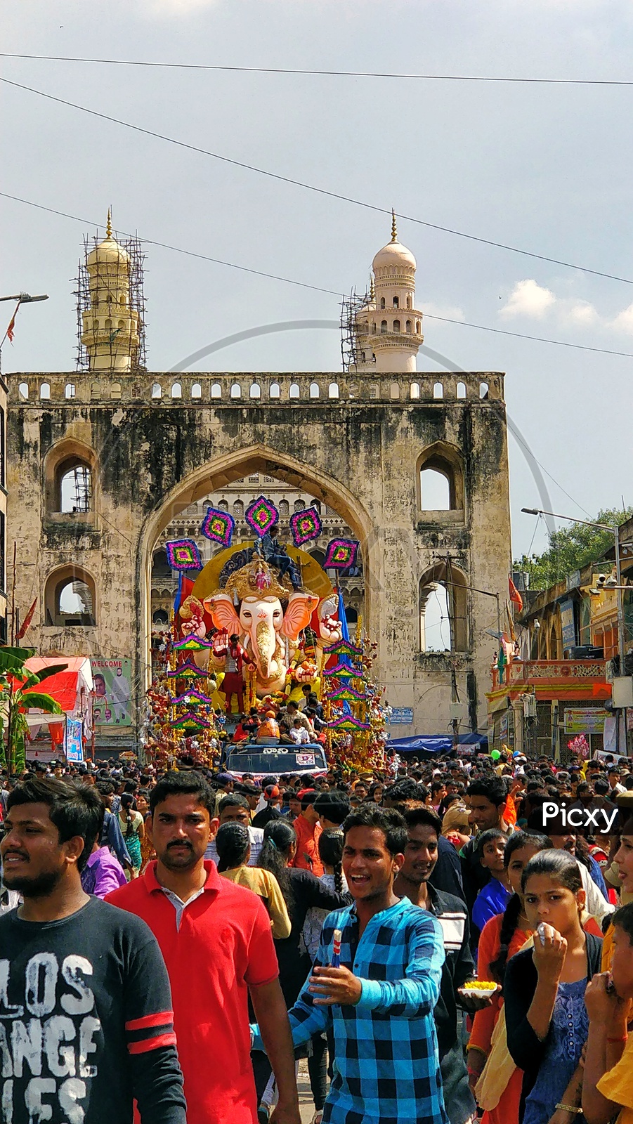 Ganesh immersion near charminar