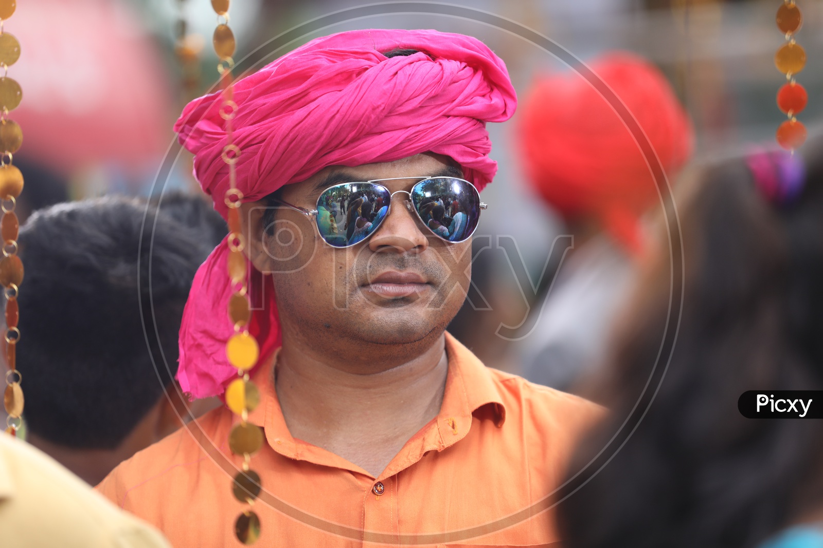 Portrait of elderly man in sunglasses and turban, Udaipur, Rajasthan,  India, Stock Photo, Picture And Rights Managed Image. Pic. SCS-S0500339WB |  agefotostock