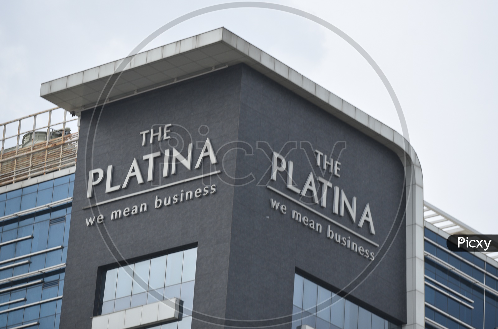 The Platina Group  Corporate Office Name On Building Facade