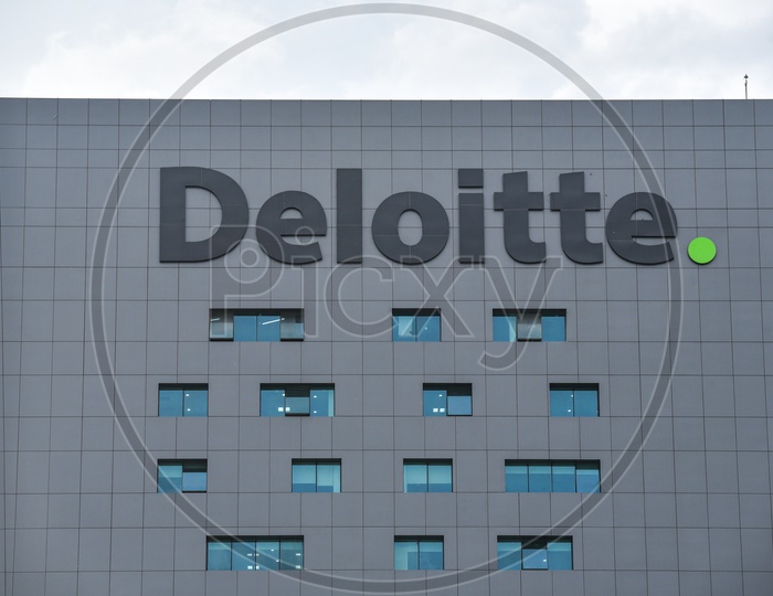 Deloitte Corporate Office Name on Building Facade