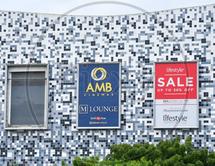 AMB Cinemas  M Lounge  Board On Sarath City Capital Mall