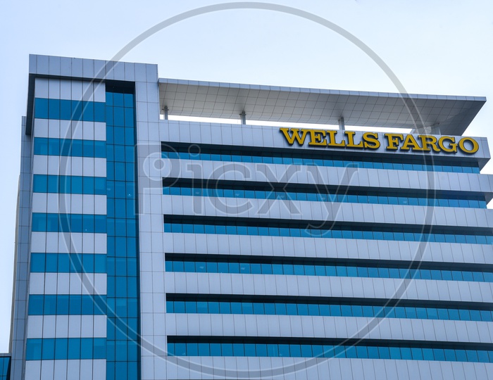 Wells Fargo Name On Corporate Office Building