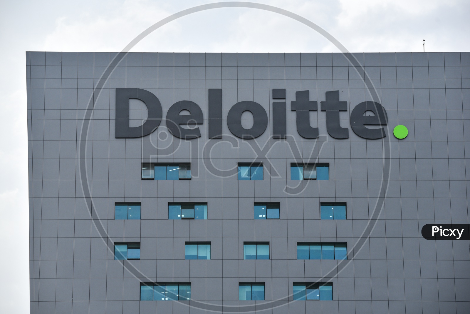 Deloitte Corporate Office Name on Building Facade
