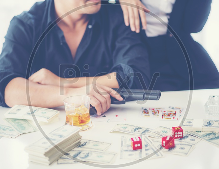 Gambling in  Business Concept