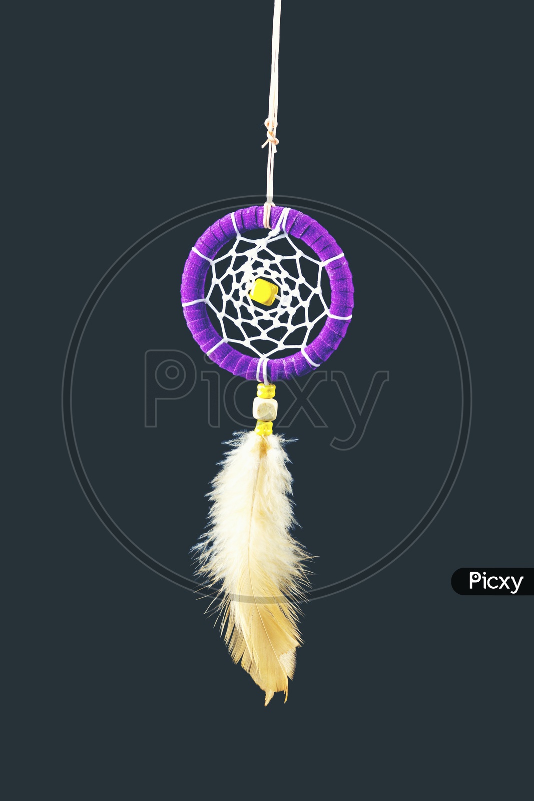 dream catcher isolated on black background