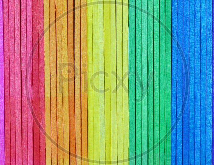 colorful wood ice-cream stick Filled Background With Colour Patterns