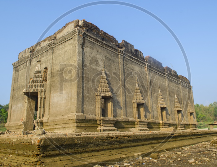 Old ruins Of Ancient Buddha temple of Muang Badan
