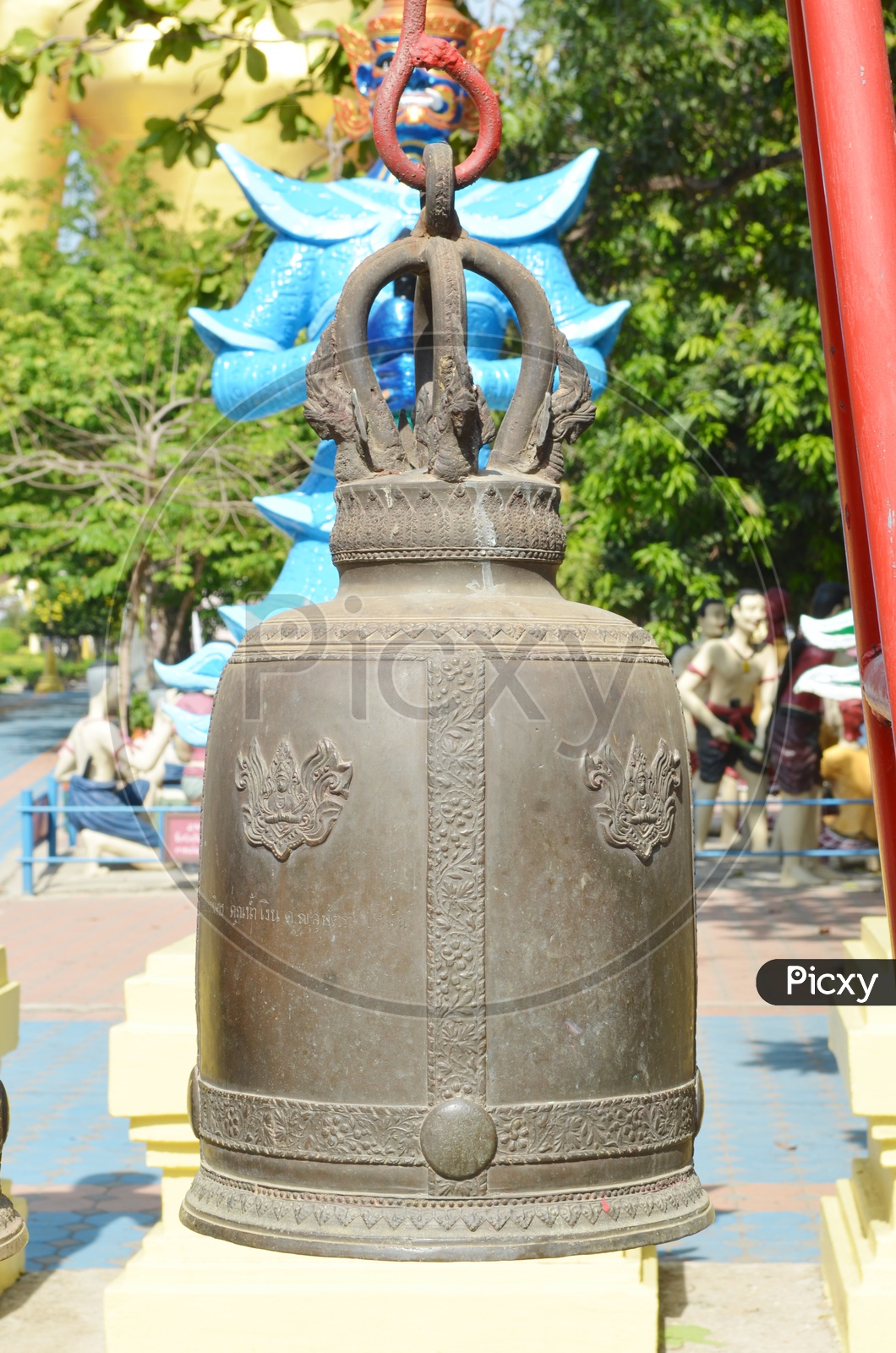 Bells in Buddhist  temple, Thailand