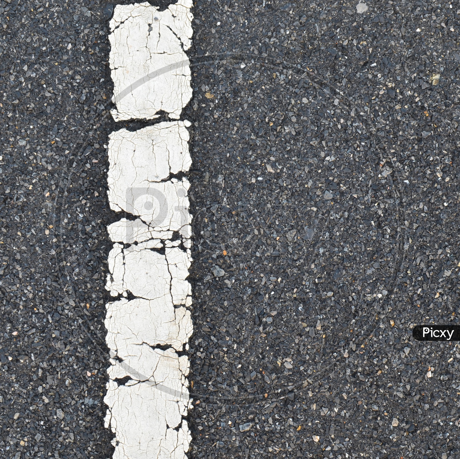 asphalt road texture with white stripe