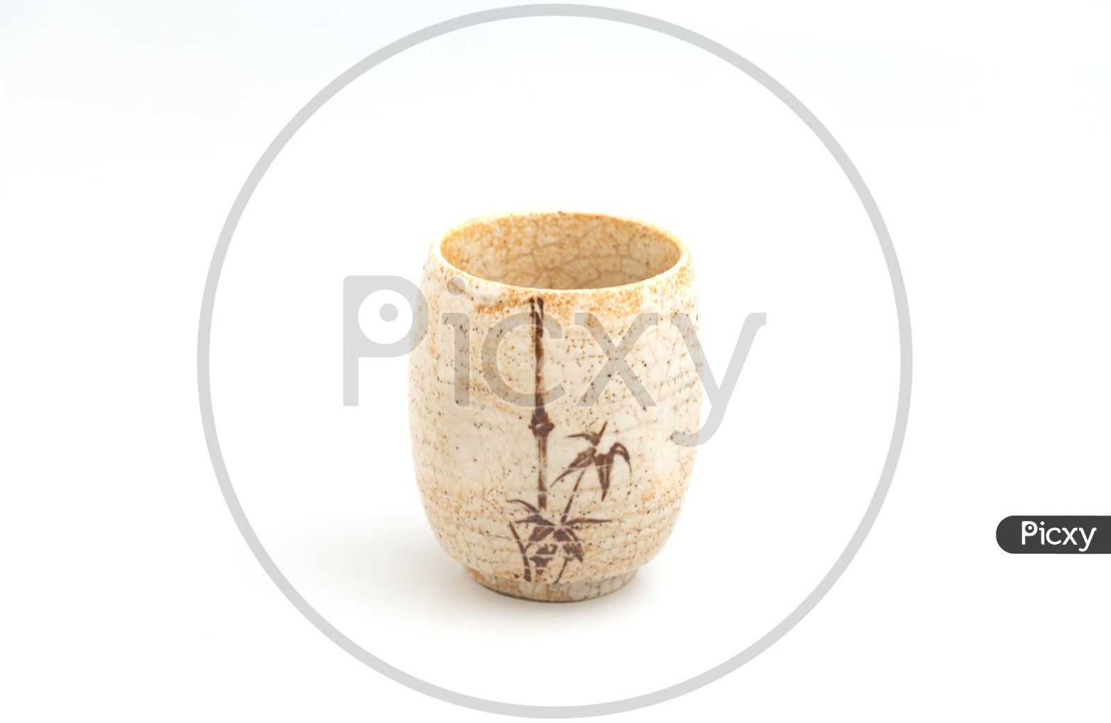 ceramic cup isolated on white background