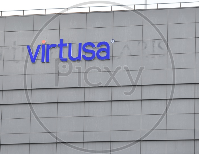 Virtusa  Company Name On building Facade