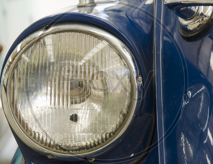 Head Light Of a Vintage  Car