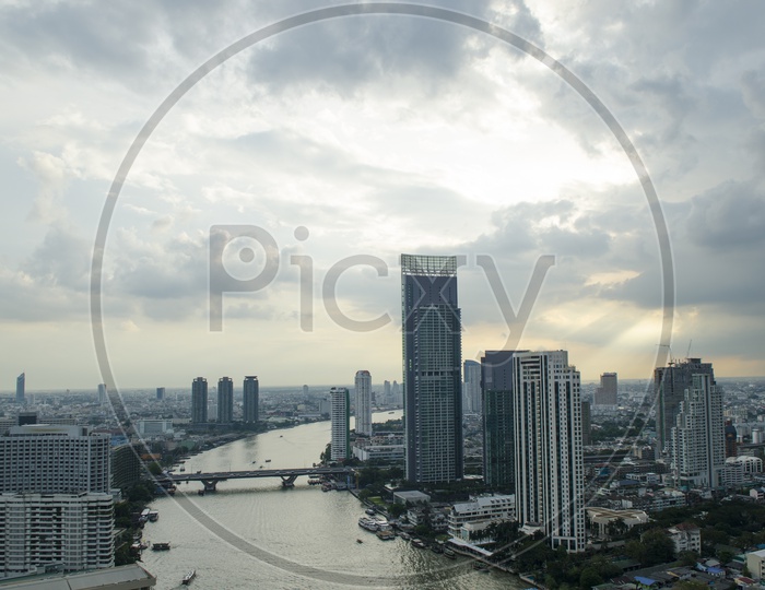 Skyscrapers in Bangkok city, Thailand