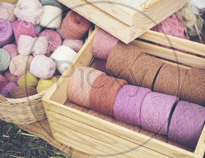 Yarn dyed from natural dyes