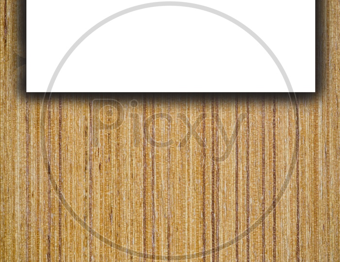 Wooden Plank Background with White Space Forming a Template