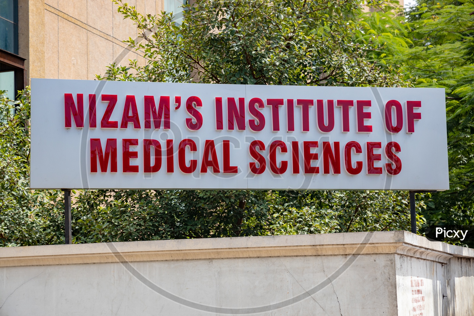 Nizam's Institute Of Medical Sciences  Name Board