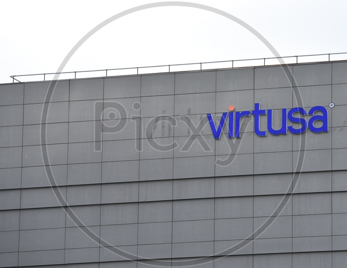 Virtusa  Company Name On building Facade