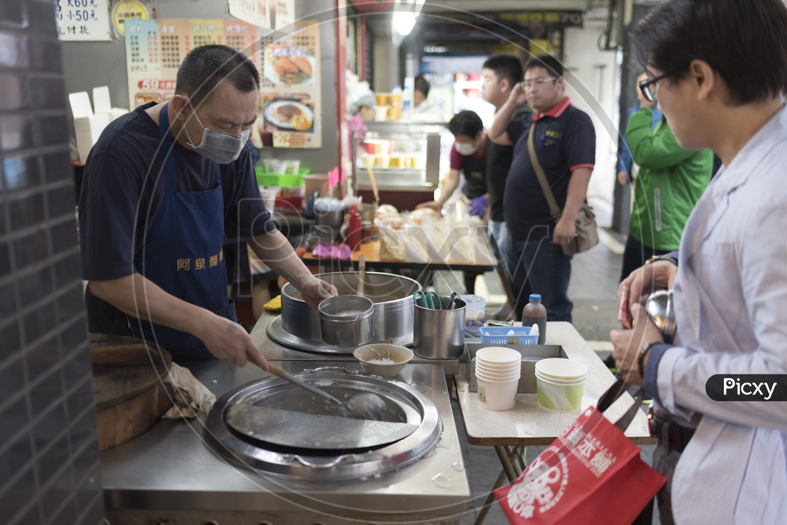 Street Food Stalls in Taipei City