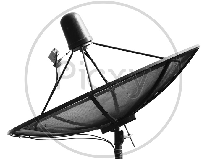 Satellite dish isolated on White Background