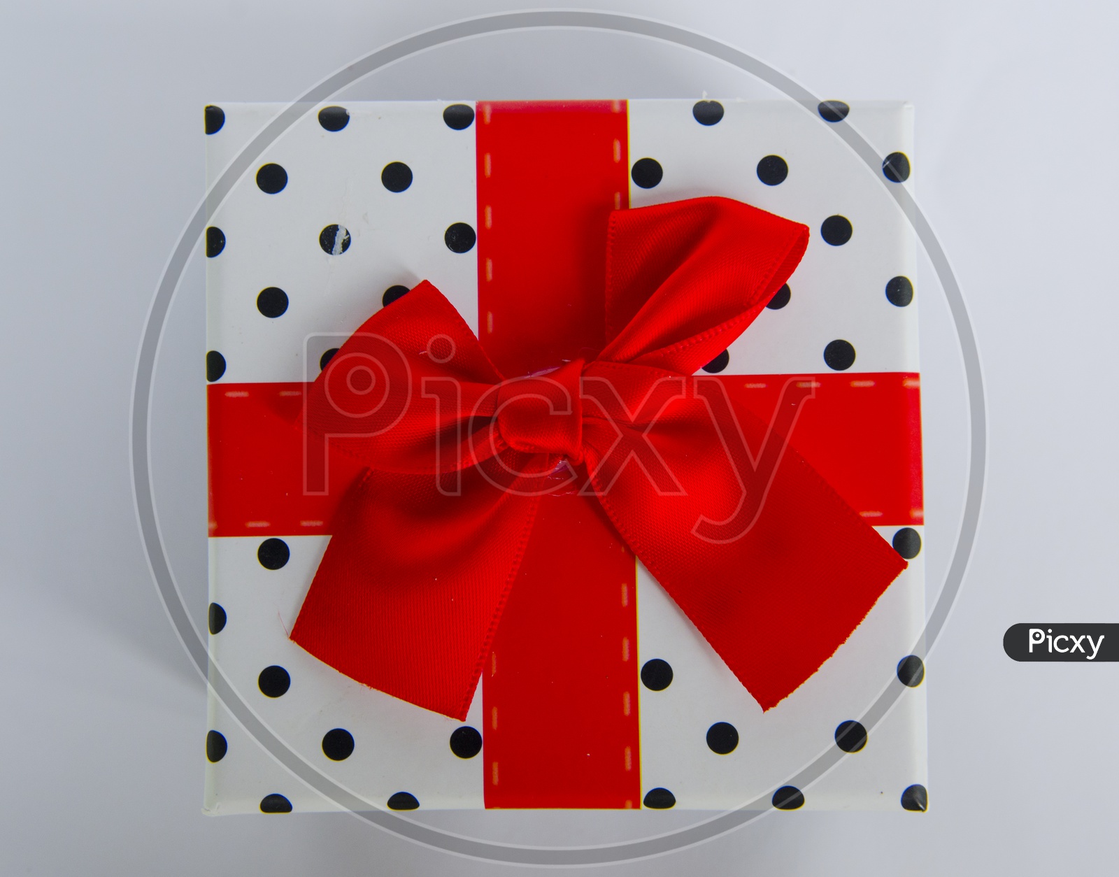 Christmas Gift Box On an isolated White background
