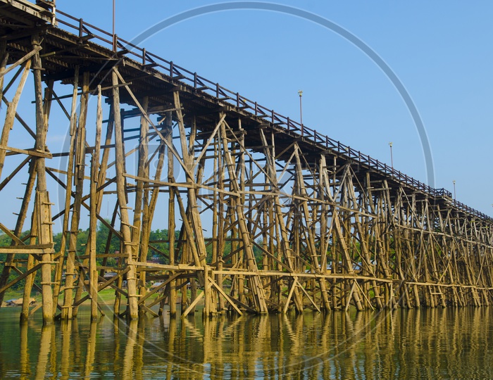 Mon  Bridge Or Wooden Bridge at Saphan Mai Alley