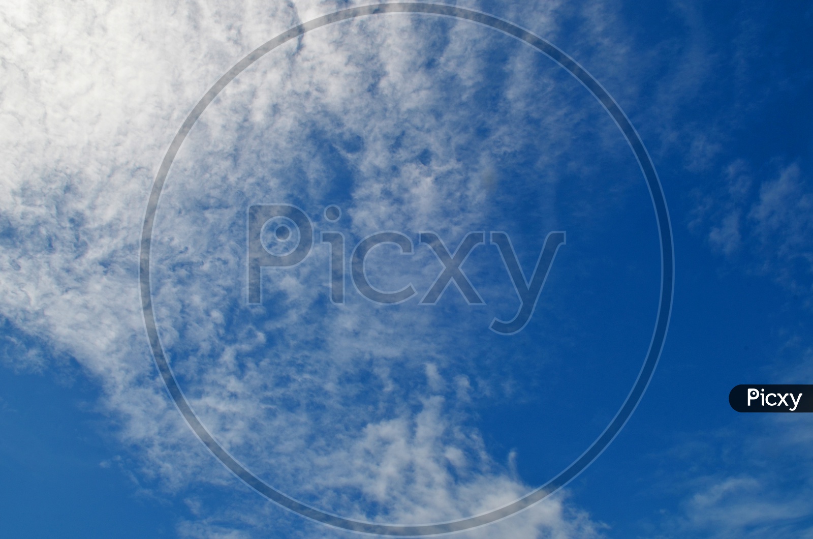 Blue sky With Cotton Clouds  background.