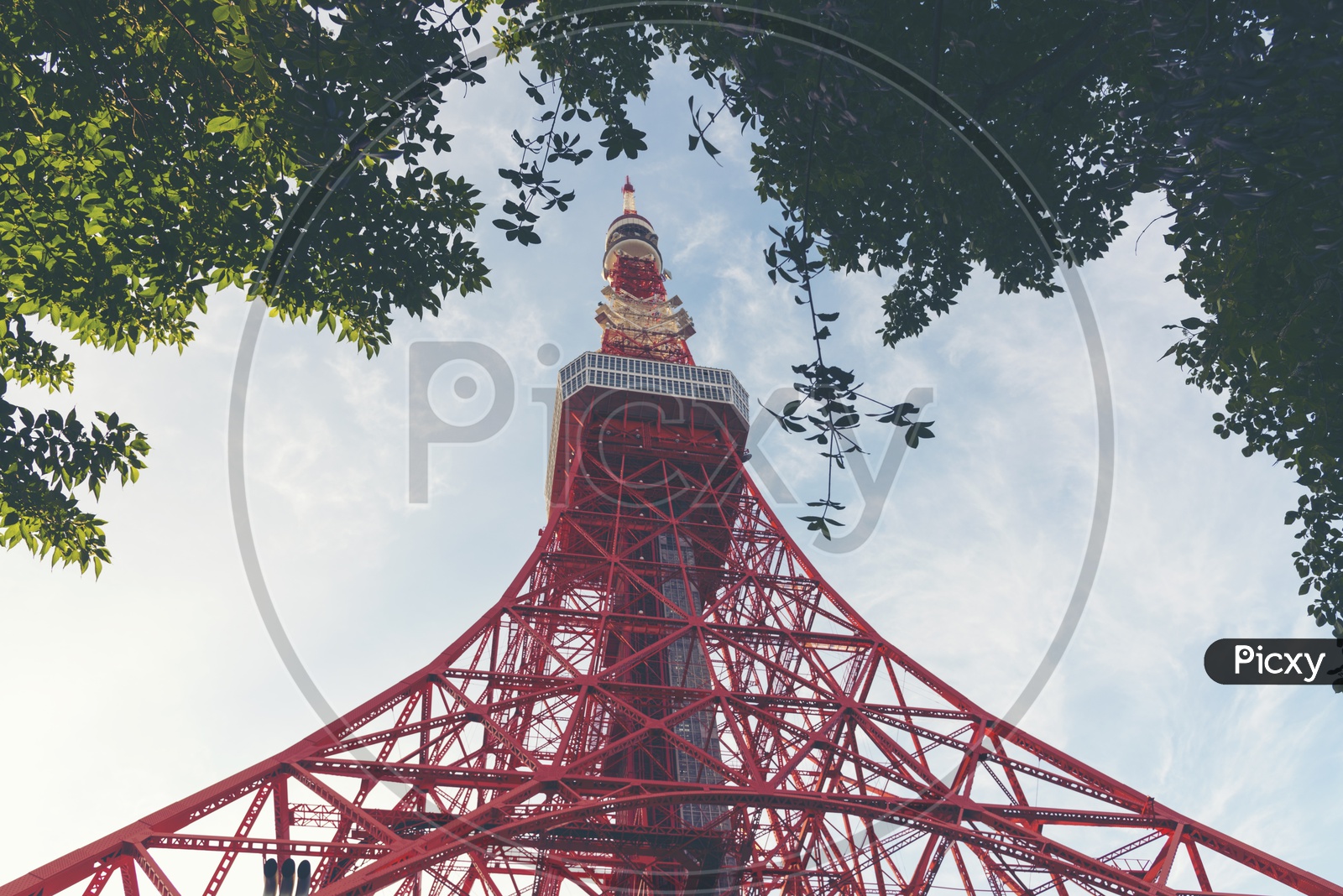 Tokyo Tower in the Shiba-koen district of Minato, Tokyo, Japan.