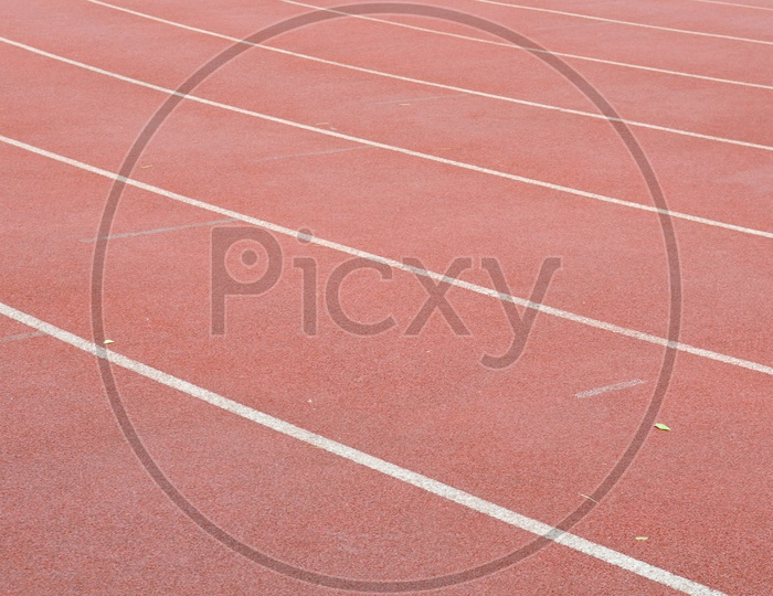 Abstract view of running track