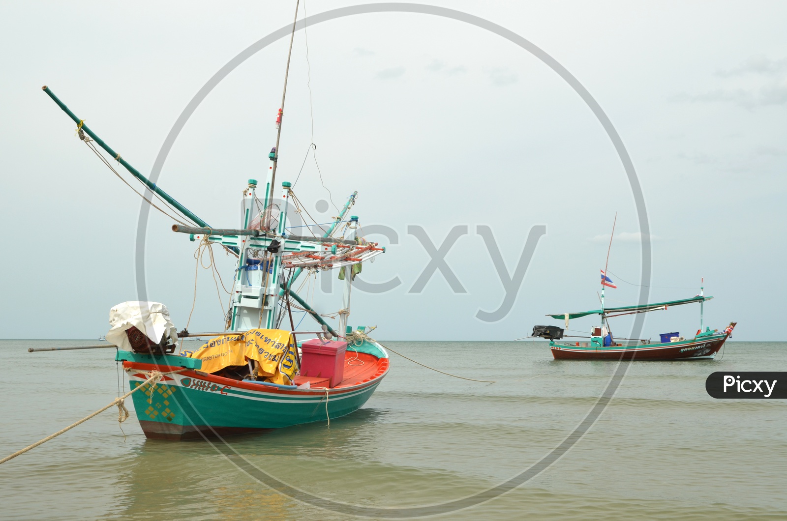 trawler or Fishing Boat  on Sea  water
