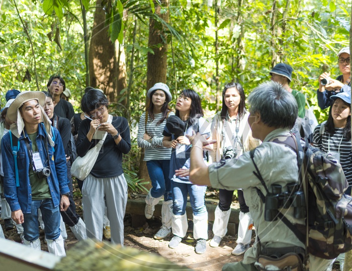 Nature Lovers at nature education programs in Khao Yai National Park, Thailand