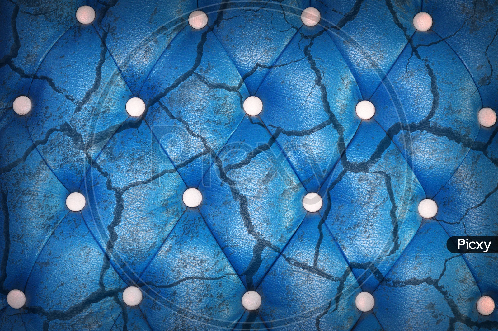 Texture of  Leather Sofa With Blue Colour Forming an Abstract Background