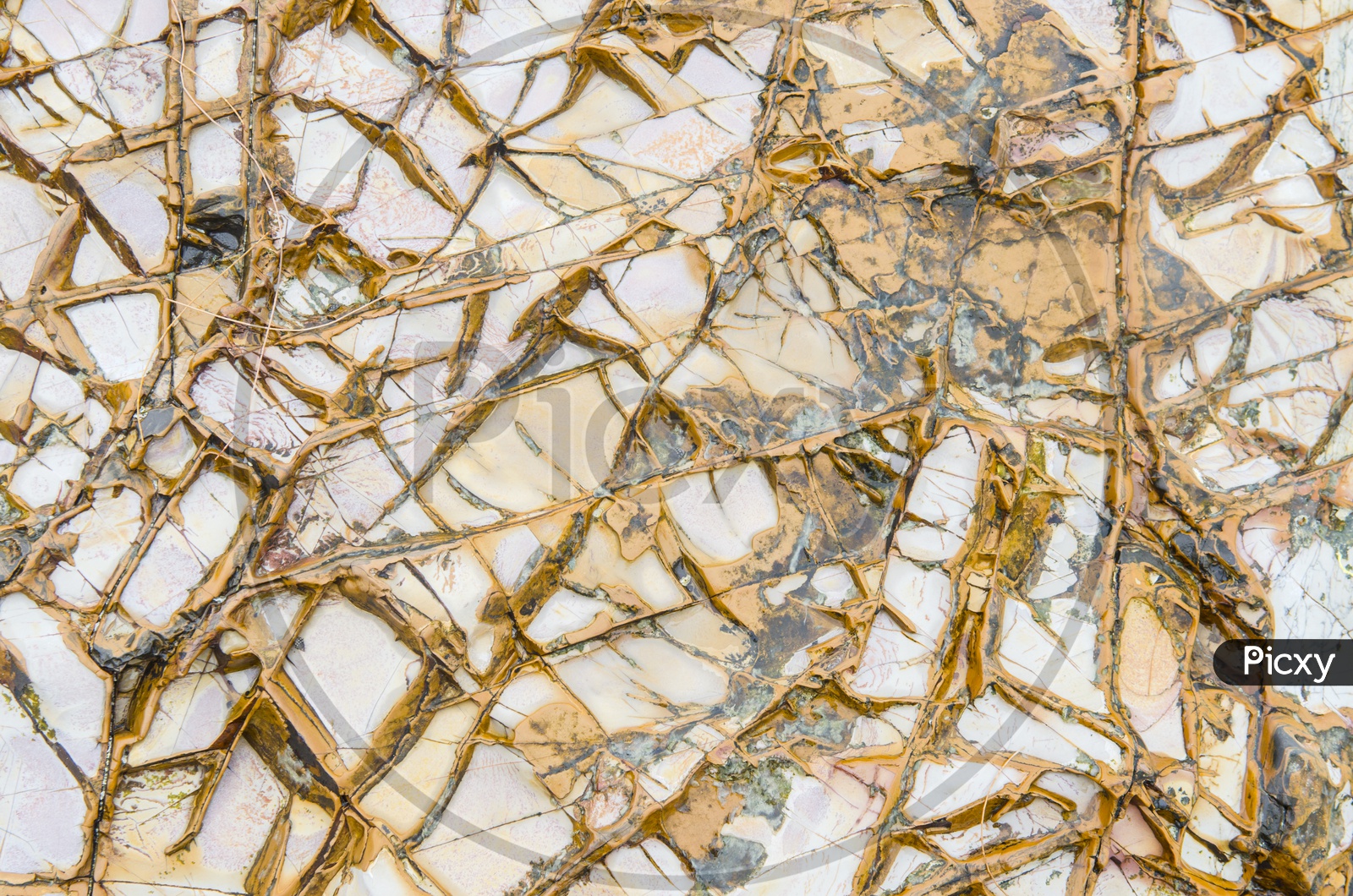 Texture Of a Marble Stone Surface With Patterns Forming a Background