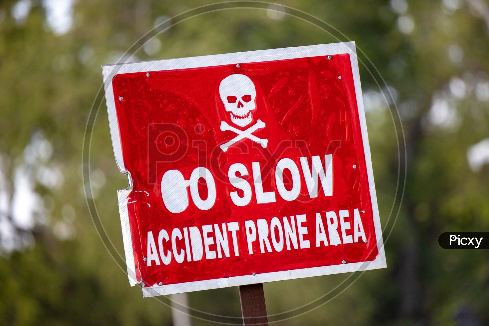 Image Of Accident Prone Area Danger Sign Board WE206245 Picxy