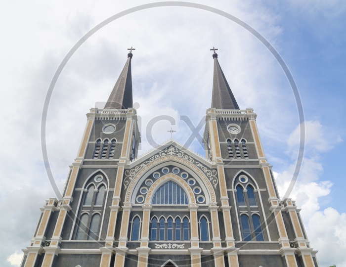 The Roman Catholic Church at Chanthaburi Province, Thailand. (The Cathedral of the Immaculate Conception)