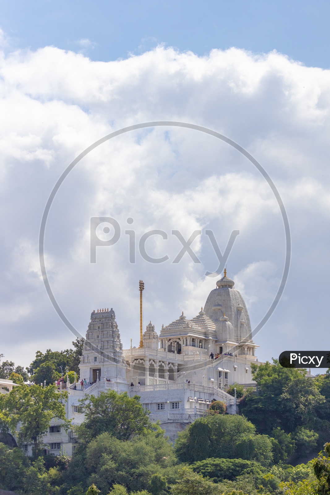 Birla Mandir Temple On Naubath  Pahad  in Hyderabad