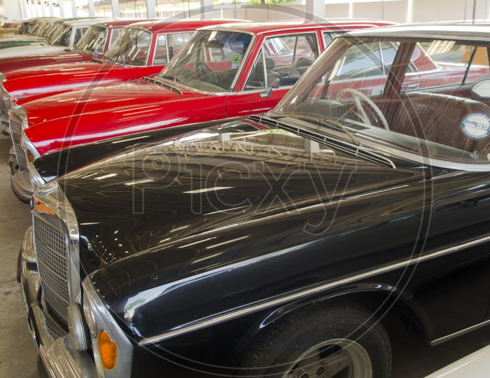 Vintage Cars In an Car Expo