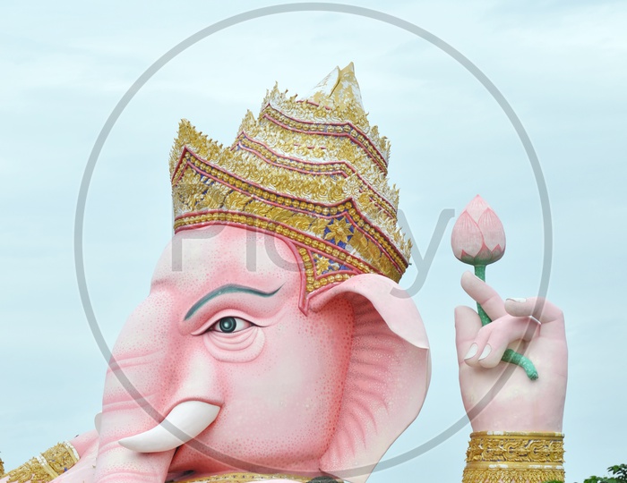 Ganesha statue  Closeup