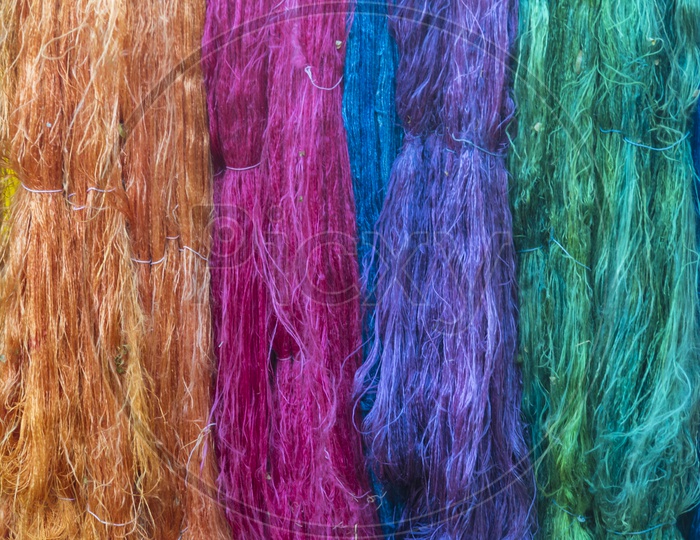Yarn dyed With Colour Threads