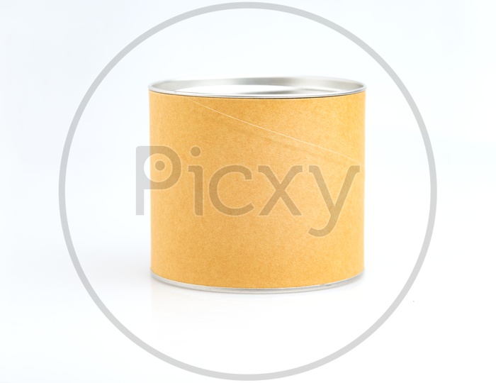 Paper Cylinder Container isolated on white background