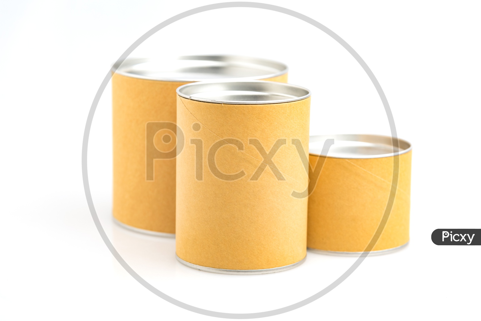 Paper Cylinder Containers  isolated on white background