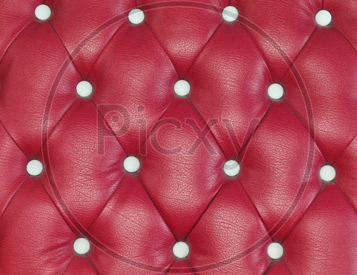 Red Leather texture Background Closeup Forming an Abstract