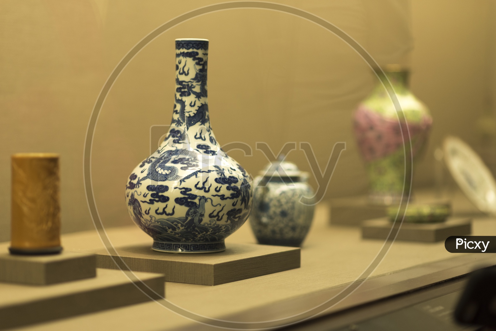 Antique Vase  In Display At  Taipei's National Palace Museum