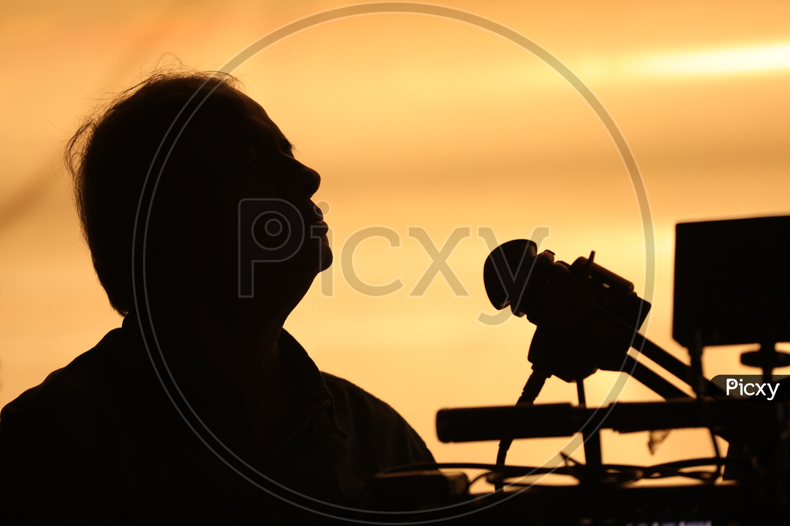 Silhouette of a Cameraman