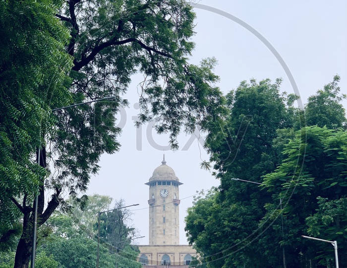 Clock tower at gujarat Univercity