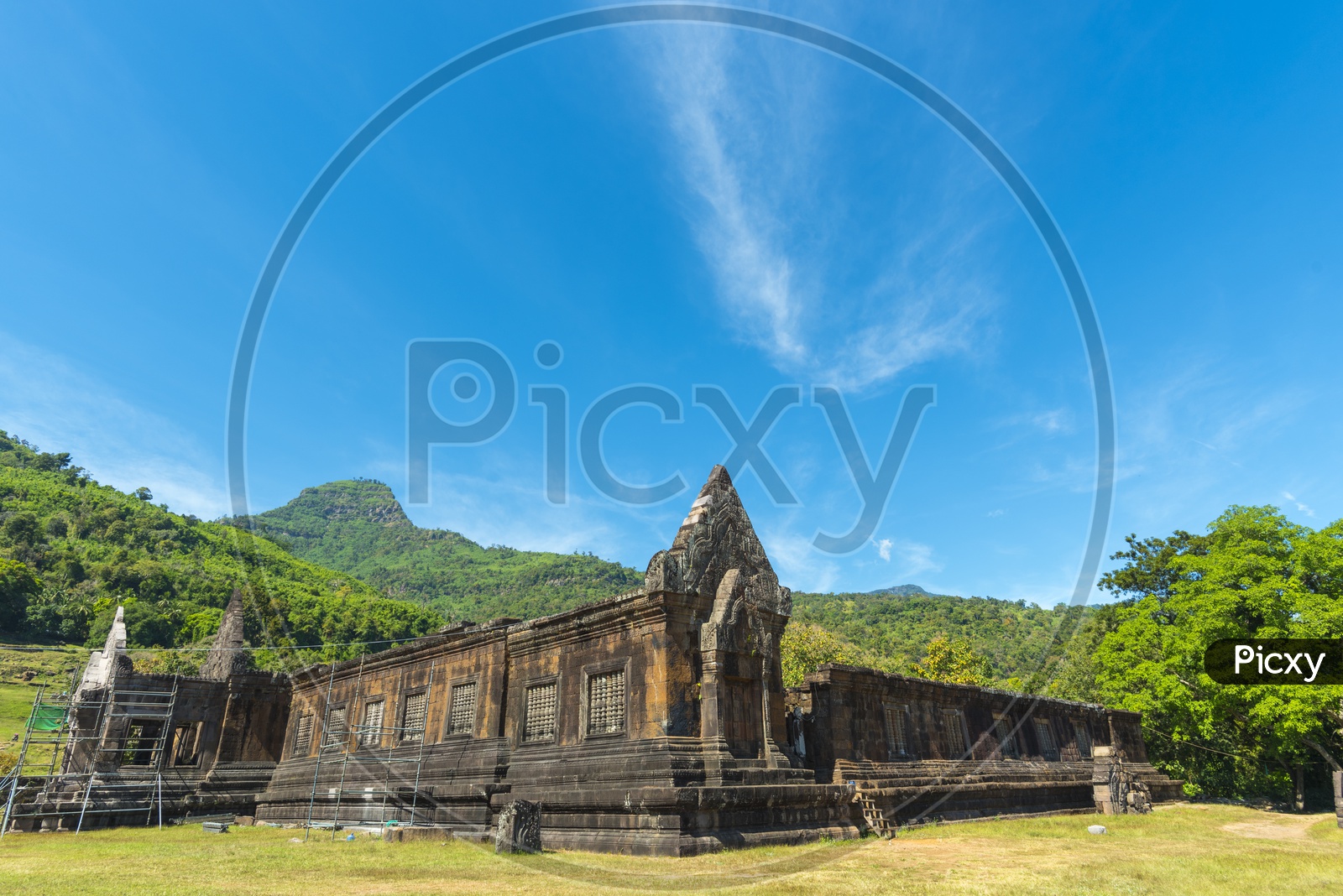 Old Ruins of Ancient Buddhist Pagodas Or Temples