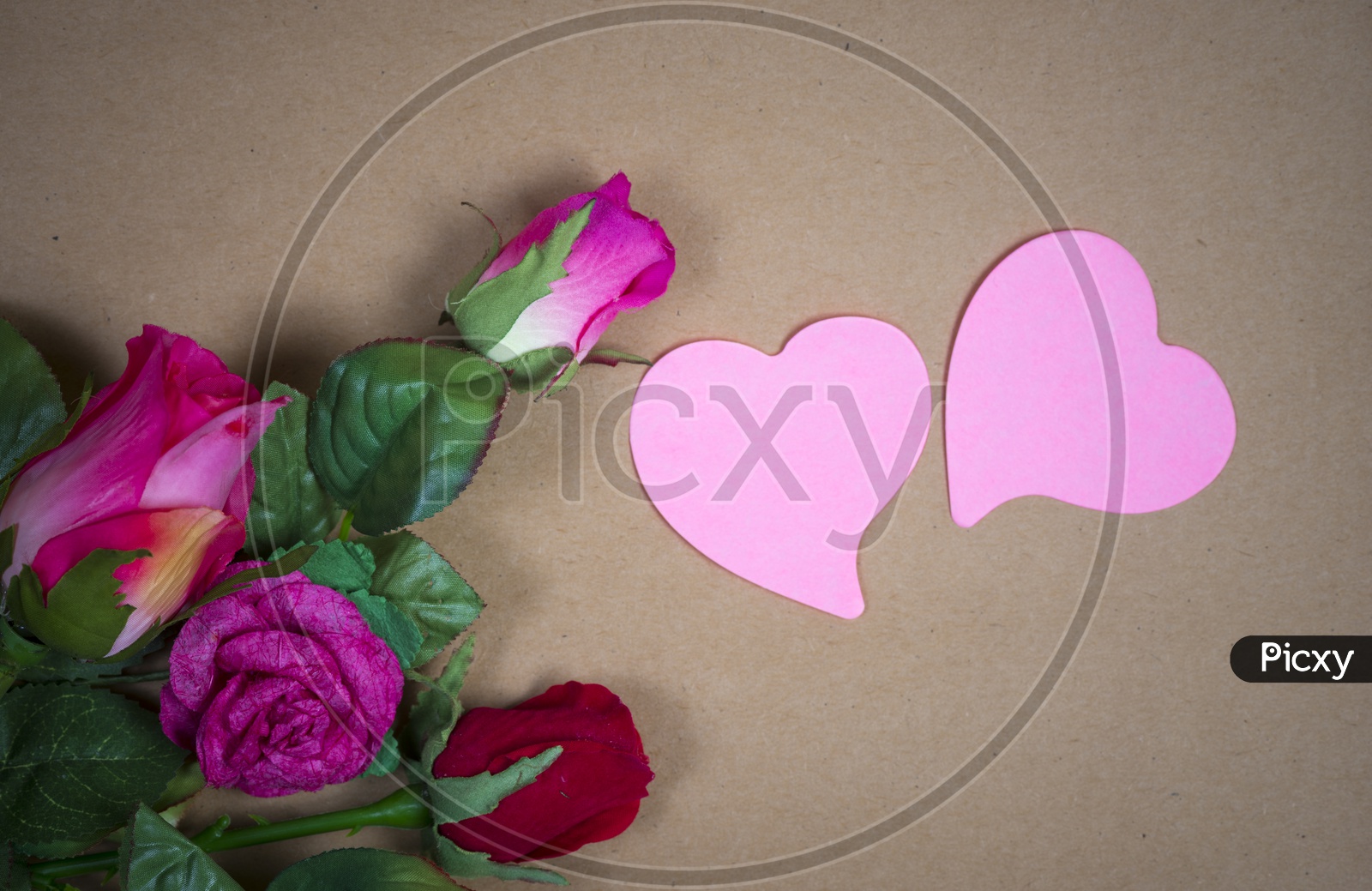 Artistic Background For Valentines Day With Spacing For Text