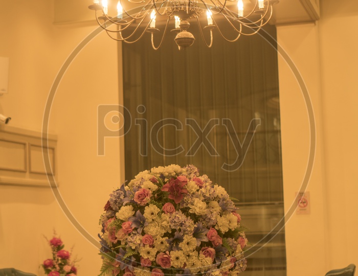 A Flower vase in a Thailand luxury hotel