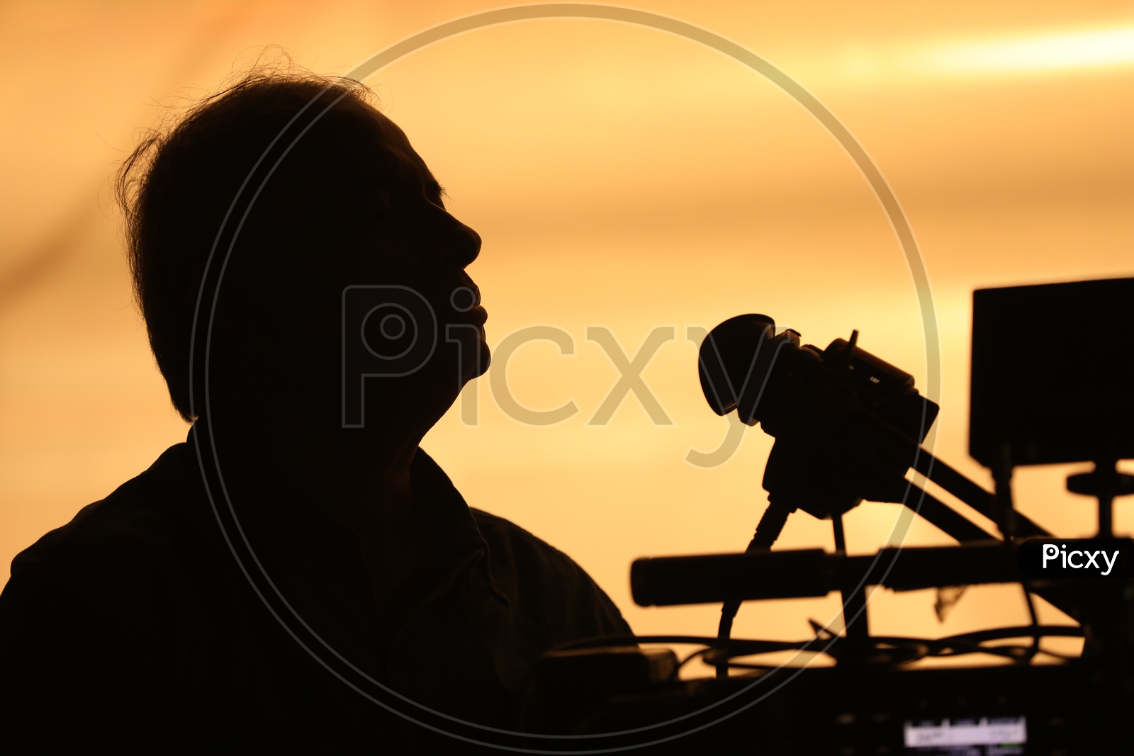 Silhouette of a Cinematographer