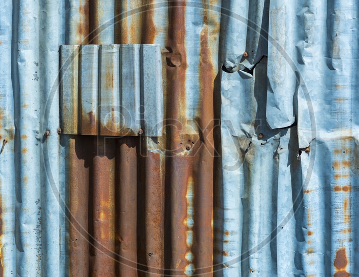 Texture Of an Old rusted Iron Sheet Forming a Background