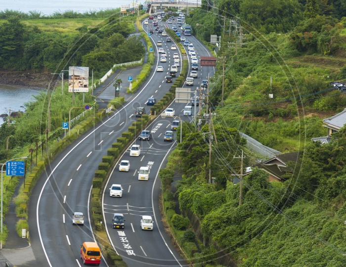View of Traffic on Fukuoka City Roads